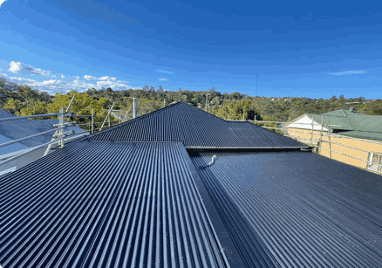 Colorbond roof under Northern Rivers sky